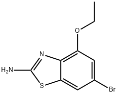 2-Benzothiazolamine, 6-bromo-4-ethoxy- 结构式