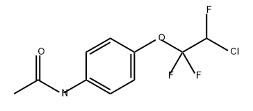 Acetamide, N-[4-(2-chloro-1,1,2-trifluoroethoxy)phenyl]- 结构式