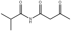 Butanamide, N-(2-methyl-1-oxopropyl)-3-oxo- 结构式