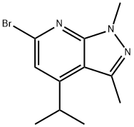 6-BROMO-1,3-DIMETHYL-4-(1-METHYLETHYL) 结构式