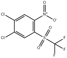 Benzene, 1,2-dichloro-4-nitro-5-[(trifluoromethyl)sulfonyl]- 结构式