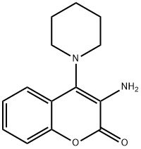 3-Amino-4-(piperidin-1-yl)-2H-chromen-2-one 结构式