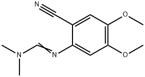 Methanimidamide, N'-(2-cyano-4,5-dimethoxyphenyl)-N,N-dimethyl- 结构式