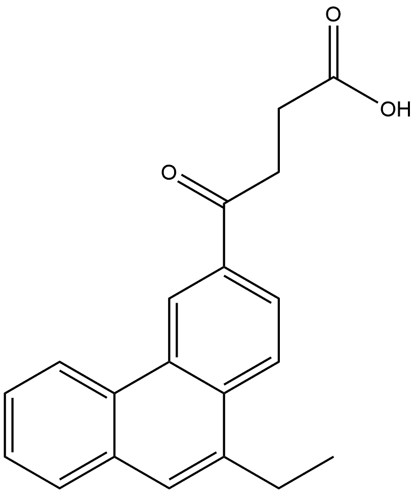3-Phenanthrenebutanoic acid, 10-ethyl-γ-oxo- 结构式
