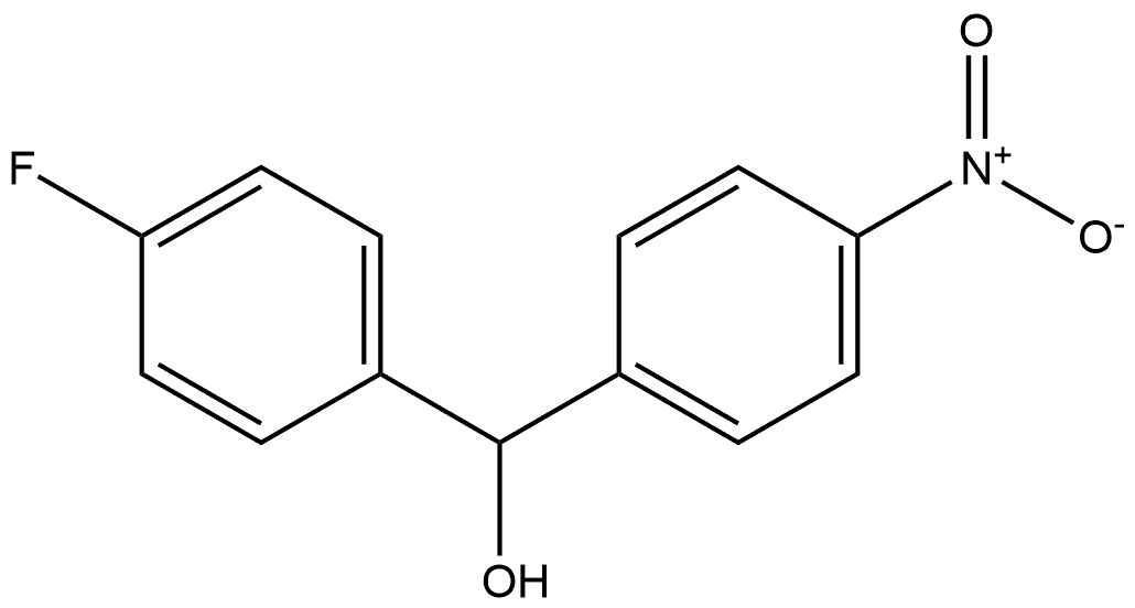 Benzenemethanol, 4-fluoro-α-(4-nitrophenyl)- 结构式