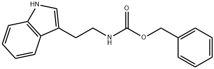 (2-(1H-吲哚-3-基)乙基)氨基甲酸苄酯 结构式