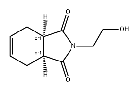 1H-Isoindole-1,3(2H)-dione, 3a,4,7,7a-tetrahydro-2-(2-hydroxyethyl)-, (3aR,7aS)-rel- 结构式