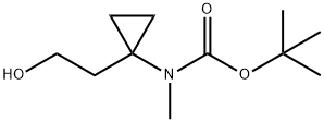 Carbamic acid, N-[1-(2-hydroxyethyl)cyclopropyl]-N-methyl-, 1,1-dimethylethyl ester 结构式