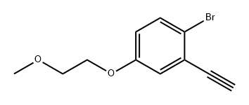 BENZENE, 1-BROMO-2-ETHYNYL-4-(2-METHOXYETHOXY)- 结构式