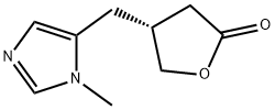 2(3H)-Furanone, dihydro-4-[(1-methyl-1H-imidazol-5-yl)methyl]-, (4R)- 结构式