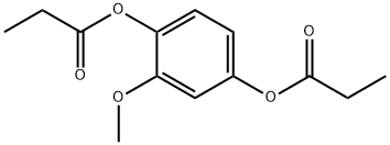 1,4-Benzenediol, 2-methoxy-, 1,4-dipropanoate 结构式