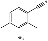 3-氨基-2,4-二甲基苄腈 结构式