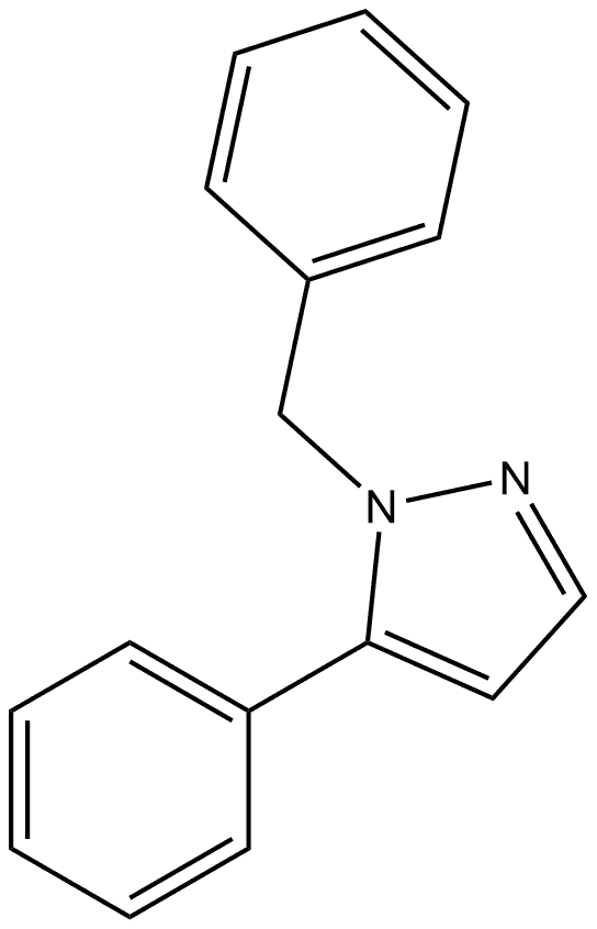 5-Phenyl-1-(phenylmethyl)-1H-pyrazole 结构式