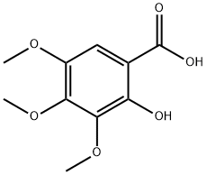Benzoic acid, 2-hydroxy-3,4,5-trimethoxy- 结构式