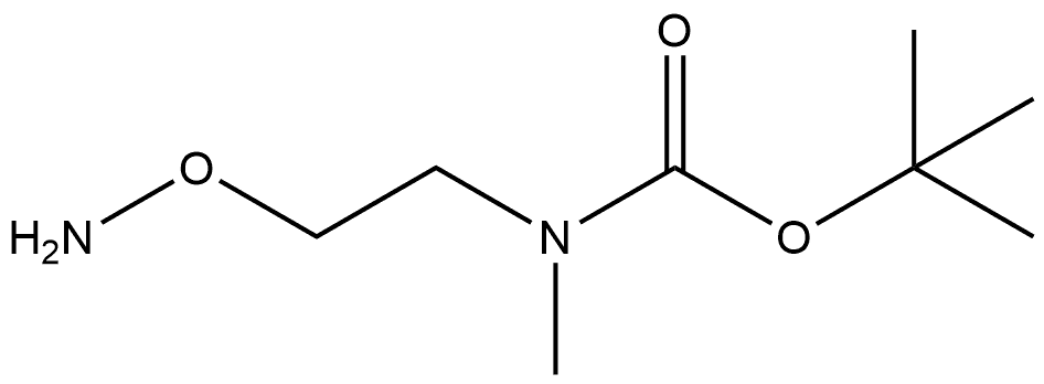 tert-butyl (2-(aminooxy)ethyl)(methyl)carbamate 结构式