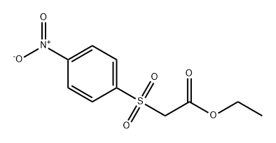 Acetic acid, 2-[(4-nitrophenyl)sulfonyl]-, ethyl ester 结构式