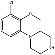 1-(3-chloro-2-methoxyphenyl)piperazine 结构式