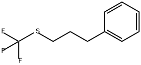 Benzene, [3-[(trifluoromethyl)thio]propyl]- 结构式