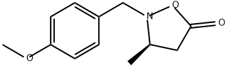 5-Isoxazolidinone, 2-[(4-methoxyphenyl)methyl]-3-methyl-, (3R)- 结构式