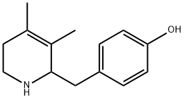 Phenol, 4-[(1,2,5,6-tetrahydro-3,4-dimethyl-2-pyridinyl)methyl]- 结构式