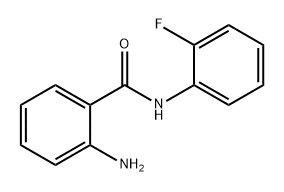 2-氨基-N-(2-氟苯基)苯甲酰胺 结构式