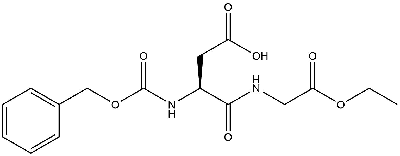 Glycine, N-[N-[(phenylmethoxy)carbonyl]-L-α-aspartyl]-, 1-ethyl ester (9CI) 结构式