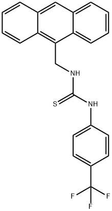 Thiourea, N-(9-anthracenylmethyl)-N'-[4-(trifluoromethyl)phenyl]- 结构式