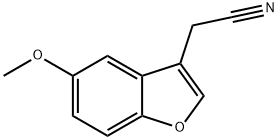 2-(5-methoxy-1-benzofuran-3-yl)acetonitrile 结构式