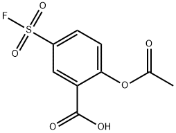 Benzoic acid, 2-(acetyloxy)-5-(fluorosulfonyl)- 结构式