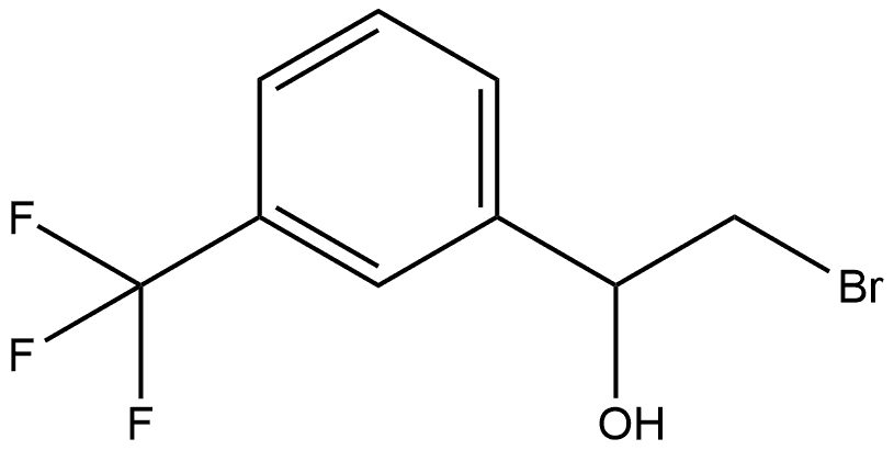 2-溴-1-[3-(三氟甲基)苯基]乙醇 结构式
