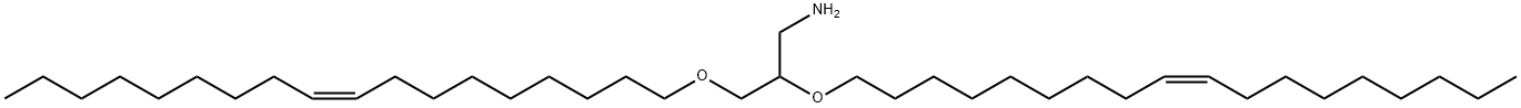 1-Propanamine, 2,3-bis[(9Z)-9-octadecen-1-yloxy]- 结构式