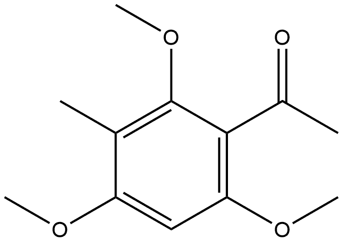 2,4,6-三甲氧基-3-甲基苯乙酮 结构式