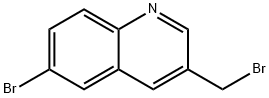 Quinoline, 6-bromo-3-(bromomethyl)- 结构式