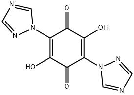 2,5-Cyclohexadiene-1,4-dione, 2,5-dihydroxy-3,6-bis(1H-1,2,4-triazol-1-yl)- 结构式