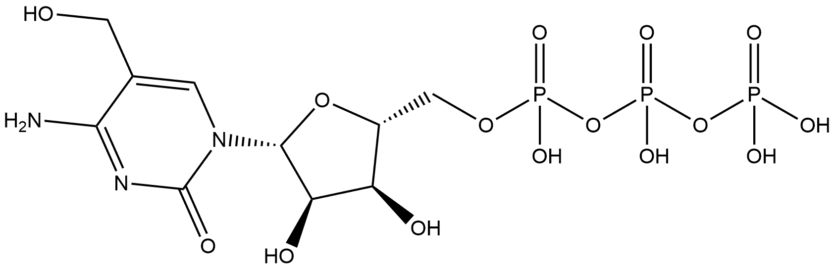 5-hme-CTP 100mM Sodium solution 结构式