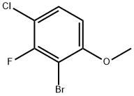 Benzene, 2-bromo-4-chloro-3-fluoro-1-methoxy- 结构式