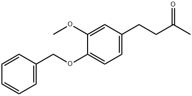 4-(4-(苄氧基)-3-甲氧基苯基)丁-2-酮 结构式