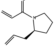 2-Propen-1-one, 1-[(2S)-2-(2-propen-1-yl)-1-pyrrolidinyl]- 结构式