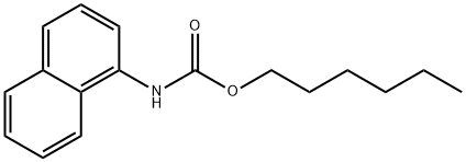 Hexyl naphthalen-1-ylcarbamate 结构式