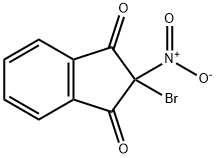 1H-Indene-1,3(2H)-dione, 2-bromo-2-nitro- 结构式