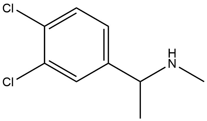 1-(3,4-二氯苯基)乙基](甲基)胺 结构式