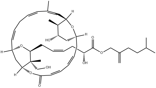 化合物 LASONOLIDE A 结构式