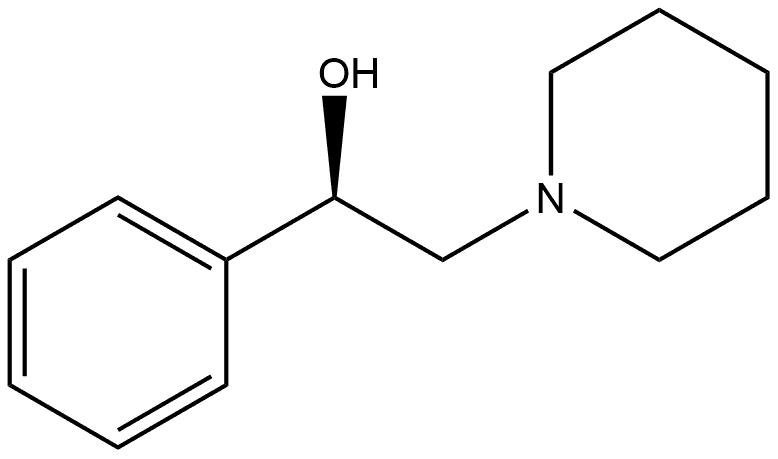 1-Piperidineethanol, α-phenyl-, (αR)- 结构式