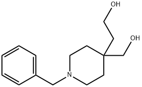 4-Piperidineethanol, 4-(hydroxymethyl)-1-(phenylmethyl)- 结构式