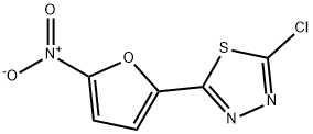 1,3,4-Thiadiazole, 2-chloro-5-(5-nitro-2-furanyl)- 结构式
