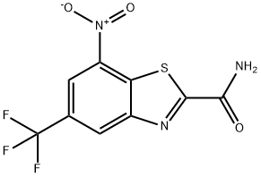 2-Benzothiazolecarboxamide, 7-nitro-5-(trifluoromethyl)- 结构式