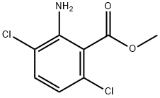 2-氨基-3,6-二氯苯甲酸甲酯 结构式