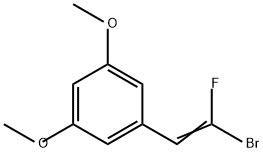 Benzene, 1-(2-bromo-2-fluoroethenyl)-3,5-dimethoxy- 结构式