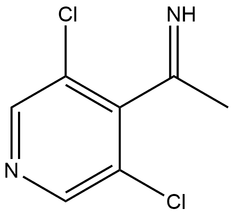 4-Pyridinemethanimine, 3,5-dichloro-α-methyl- 结构式