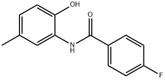 Benzamide, 4-fluoro-N-(2-hydroxy-5-methylphenyl)- 结构式